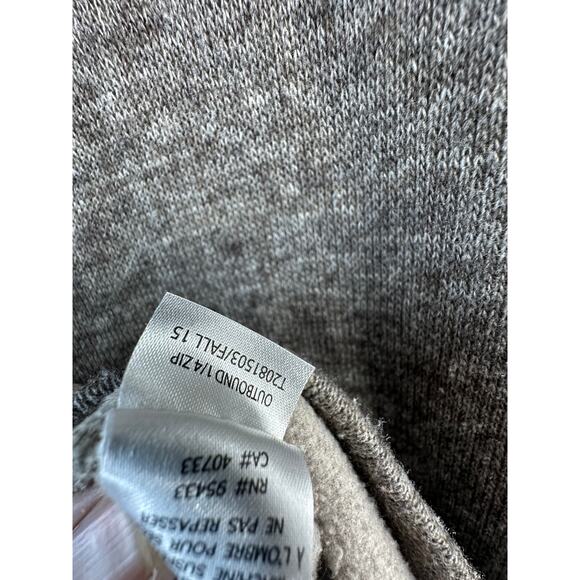 Toad Co Outbound 1/4 Zip Sweater Mens XL Brown Outdoor Wool Blend Pullover - Picture 7 of 7